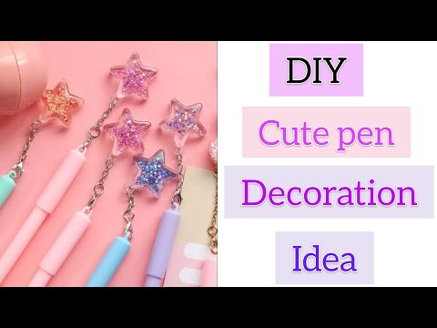 DIY homemade cute pen decoration /How to make pen decoration /homemade pen idea