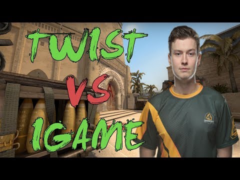 CSGO: POV GODSENT twist vs iGame (33/18) mirage @ SL i-League 2017 EU Qualifier