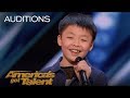 Jeffrey Li 13 Year Old Sings Incredible Rendition Of 'You Raise Me Up'   America's Got Talent 2018