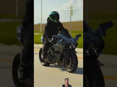 Kawasaki Ninja H2r Top Speed 😈b #automobile #zx10r #kawasakininja #kawasaki10r #topspeed #shorts