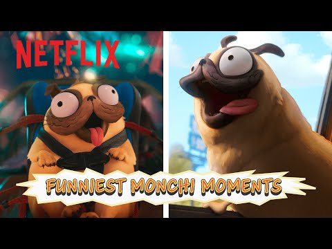 Funniest Monchi Moments 🐶 The Mitchells vs. The Machines | Netflix Family