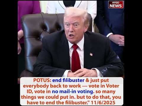 Trump: end filibuster, Eli Lilly &Novo Nordisk Most Favored Nation rates from $1350 to $50! Medicare