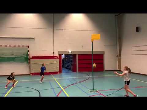 2-2 Korfbal inhaal schieten