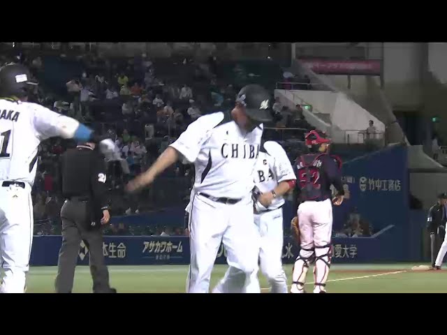 2回裏 打ち合いだ!! マリーンズ・クルーズ 2点タイムリー2ベースで再び突き放す!!  2014/5/21 M-S