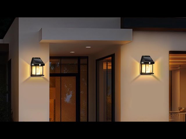 اضاءات جدارية بالطاقة الشمسية