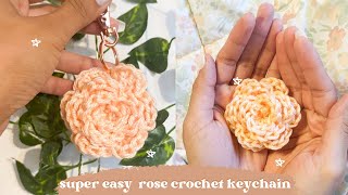 Quick and easy crochet rose, last minute gift idea!