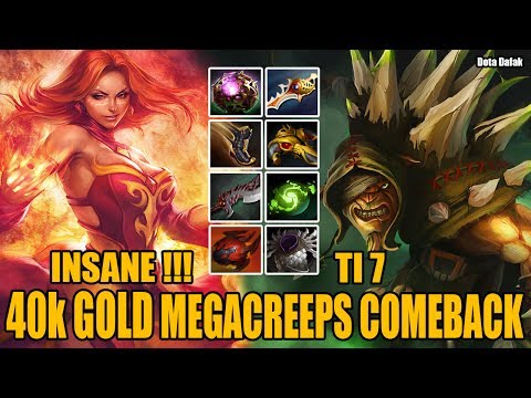 INSANE!!! || TI7 40k gold+Divine Rapier MEGACREEPS COMEBACK || Dota 2
