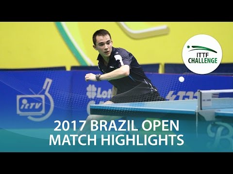 2017 Brazil Open Highlights: Hugo Calderano vs Gustavo Tsuboi (1/2)