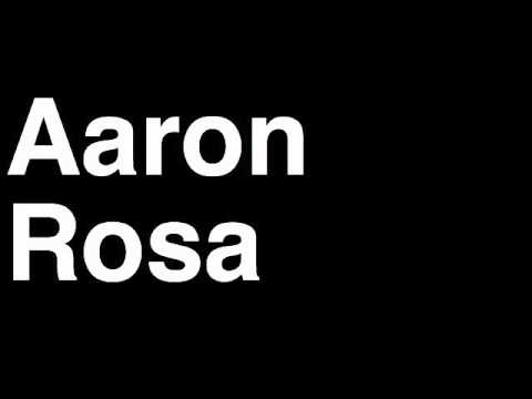How to Pronounce Aaron Rosa Light Heavyweight Fighter UFC MMA TKO KO Knock Out Punch Hit