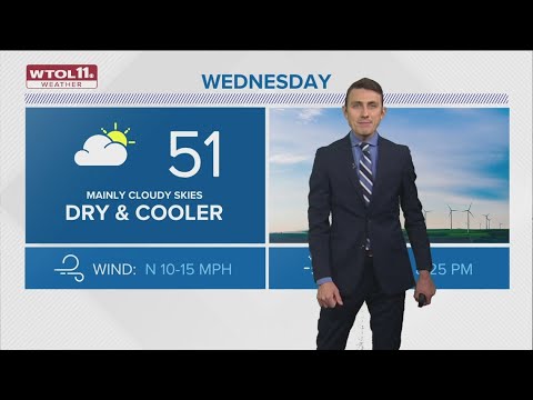 Wednesday highs in 50s; morning dry and brisk | WTOL 11 Weather