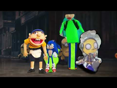 jeffy and sonic and baldi and zombill vs villains chase scene crossover