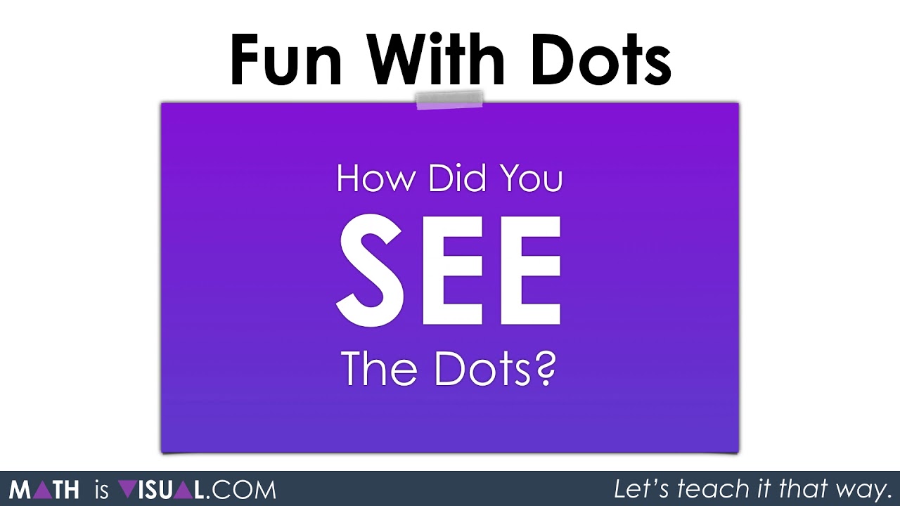 Conceptual Subitizing - More Dot Cards - How Do You See The Dots?