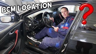 DODGE DART BCM MODULE LOCATION REPLACEMENT. BODY CONTROL MODULE