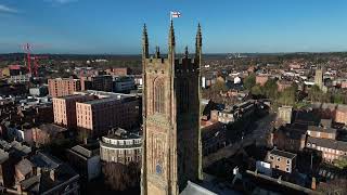 Derby town centre new year day 2024