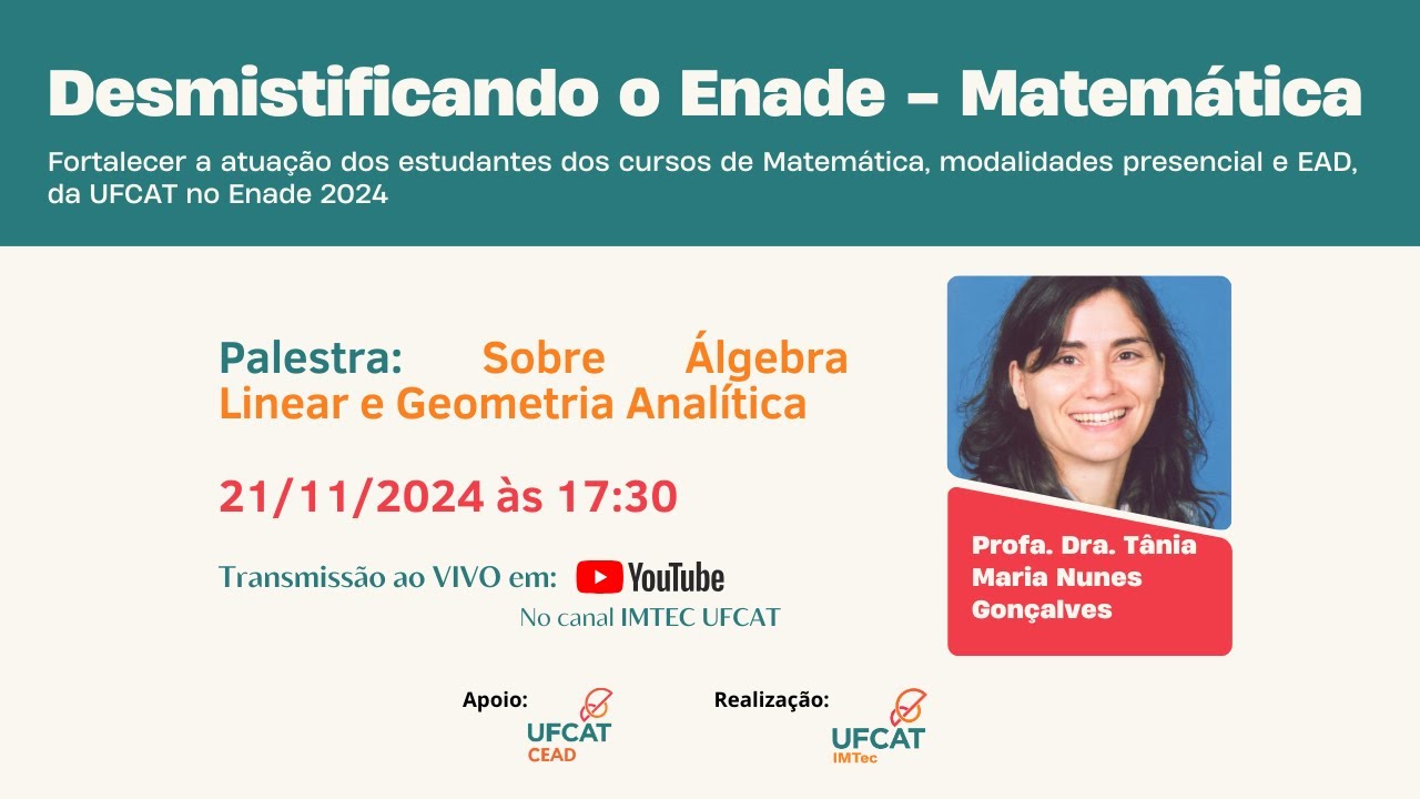Álgebra Linear e Geometria Analítica