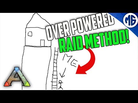 MOST OP SNEAKY RAID METHOD! (NO SOAKING) 3 Man PvP Servers - Ark: Survival Evolved