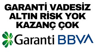 Garanti Bankası Vadesiz Altın Hesabı Nedir Ve Avantajları Nelerdir