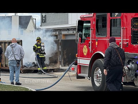 **Pre Arrival** Sayreville Engine 7 and Car 111 on scene of a dumpster fire | 04-05-2024