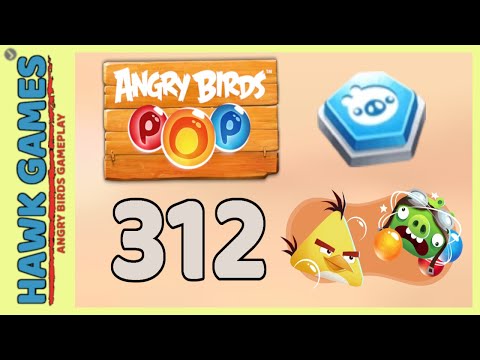 Angry Birds Stella POP Bubble Shooter Level 312 - Walkthrough, No Boosters