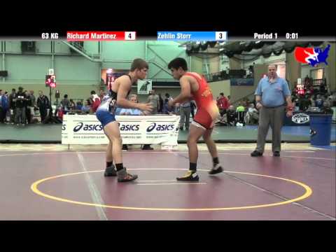 Richard Martinez vs. Zehlin Storr at 2013 ASICS FILA Cadet Nationals - GR