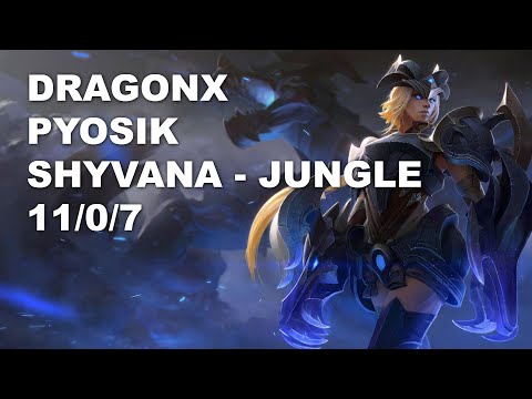 DragonX Pyosik Jungle Shyvana vs Nocturne - KR Challenger Patch 10.9