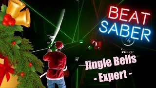 Beat Saber |SPECIAL| Jingle Bells by Gwen Stefani (Expert) -Mixed Reality ~First Attempt ~Full Combo