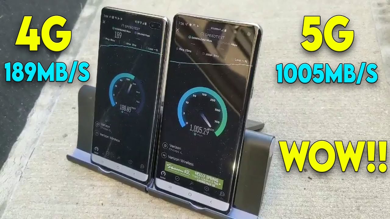 4G Vs 5G Speed Test - Upload & Download Speed Test 5G vs 4G