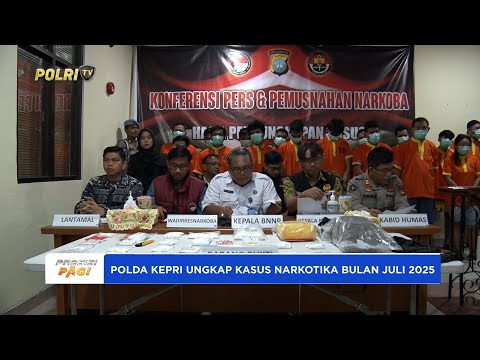 POLDA KEPRI UNGKAP PULUHAN KASUS NARKOTIKA DAN MUSNAHKAN BARBUK SELAMA JULI 2025