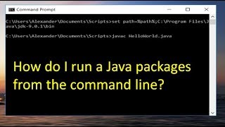Steps to run packages from command prompt in JAVA,#63