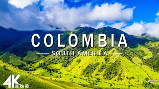 FLYING OVER COLOMBIA (4K UHD) - Relaxing Music Alo