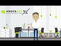KnockautX Smart Home Bouton-poussoir radio pour stores 2 canaux