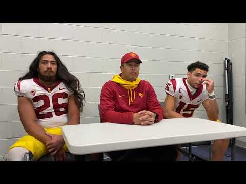 USC postgame press conference after loss at Notre Dame: Donte Williams, Drake London, Kana’i Mauga