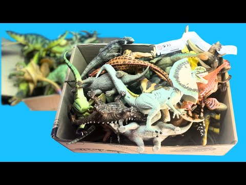 What’s in the box? DINOSAUR COLLECTION X100 Schleich, safari toys & figurines unboxing dinosaurs