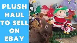 PLUSH HAUL to Sell for PROFIT on EBAY!! How to Make CASH MONEY Reselling Stuffed Animal Toys Online!
