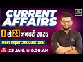 01 24 January 2026 Current Affairs Revision Current Affairs Today Kumar Gaurav Sir