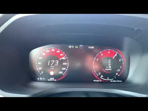 Volvo S60 T4 210HP R-Design Polestar Engineered 0-175 KMH acceleration (2020)