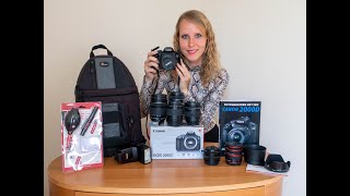 Unboxing Canon EOS 2000D & Review (+ vele extra's, o.a Lenzen, Tas)