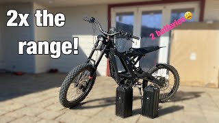 Epic 2 battery surron ride along mountain ridge!