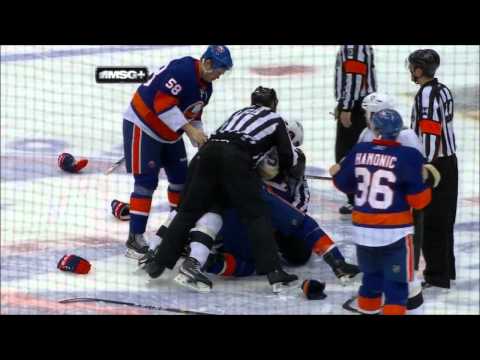 Penguins @ Islanders (all fights) 2/11/11
