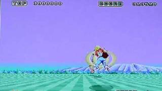 Space Harrier on Sega Ages Vol 1, for Sega Saturn. Gameplay & Commentary