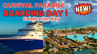 Carnival Paradise Embarkation Day Guide | Boarding Tips, Food, Drinks & Cruise Day 1 Fun! 🎉