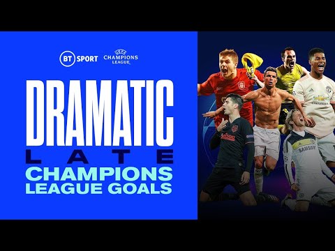 The Most-Dramatic Late Goals In Champions League History | Feat. Drogba, Ronaldo, Messi, Gerrard