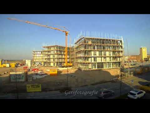 Timelapse van de Fort Krayenhoff een nieuwbouw project in het Waalfront Nijmegen