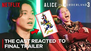 Arisu and Usagi Reacted to ALICE IN BORDERLAND SEASON 3 TRAILER | Netflix