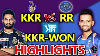 IPL 2018:KKR vs RR Live Match,Live Streaming, Live Online Score:KKR Won by 6 wkts