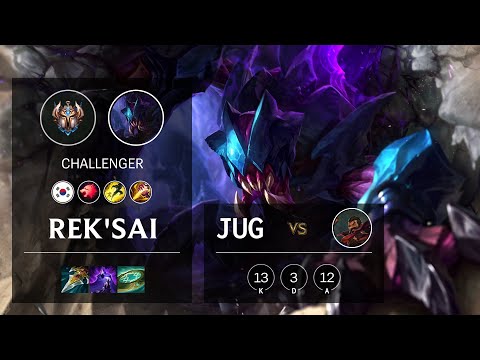 Rek'Sai Jungle vs Graves - KR Challenger Patch 11.23