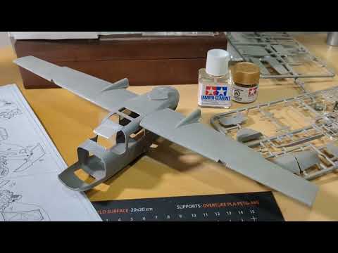 Part 2. Roden 1:32nd scale Cessna 0-2A Skymaster conversion into civil C337B Super Skymaster project