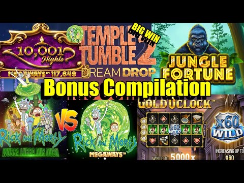 Thumbnail for video: Bonus Compilation, 10,001 Nights Megaways, Temple Tumble 2, Mystery Of The Orient & Much More