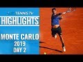 Fognini, Schwartzman Fight Through; Shapovalov Out | Monte-Carlo 2019 Highlights Day 2
