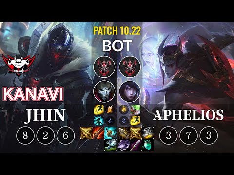 JDG Kanavi Jhin vs Aphelios Bot - KR Patch 10.22